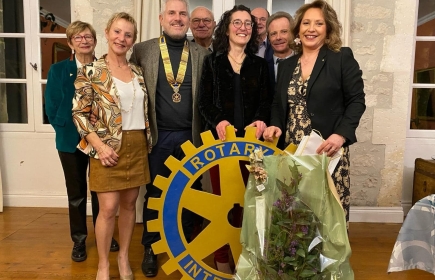 Anne-Claire a rejoint le Rotary de Barbezieux